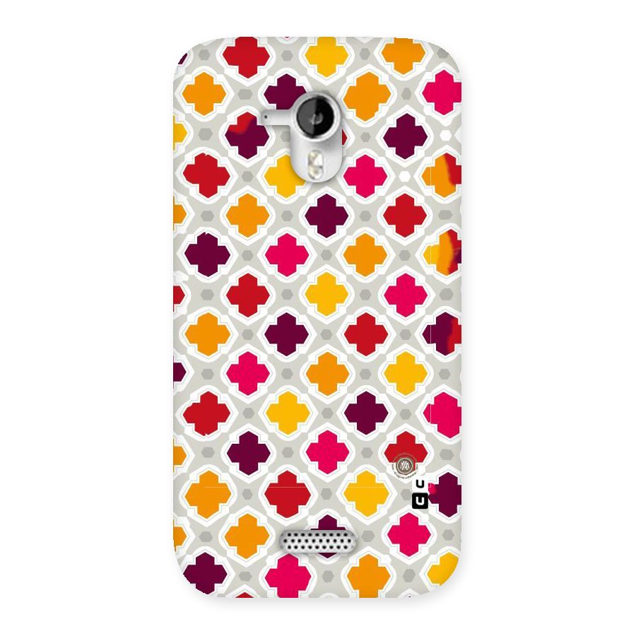 Bright Pattern Back Case for Micromax Canvas HD A116