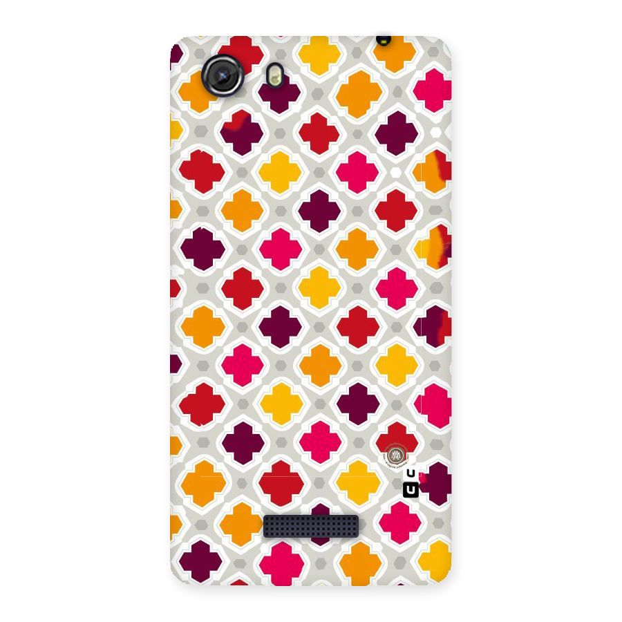 Bright Pattern Back Case for Micromax Unite 3