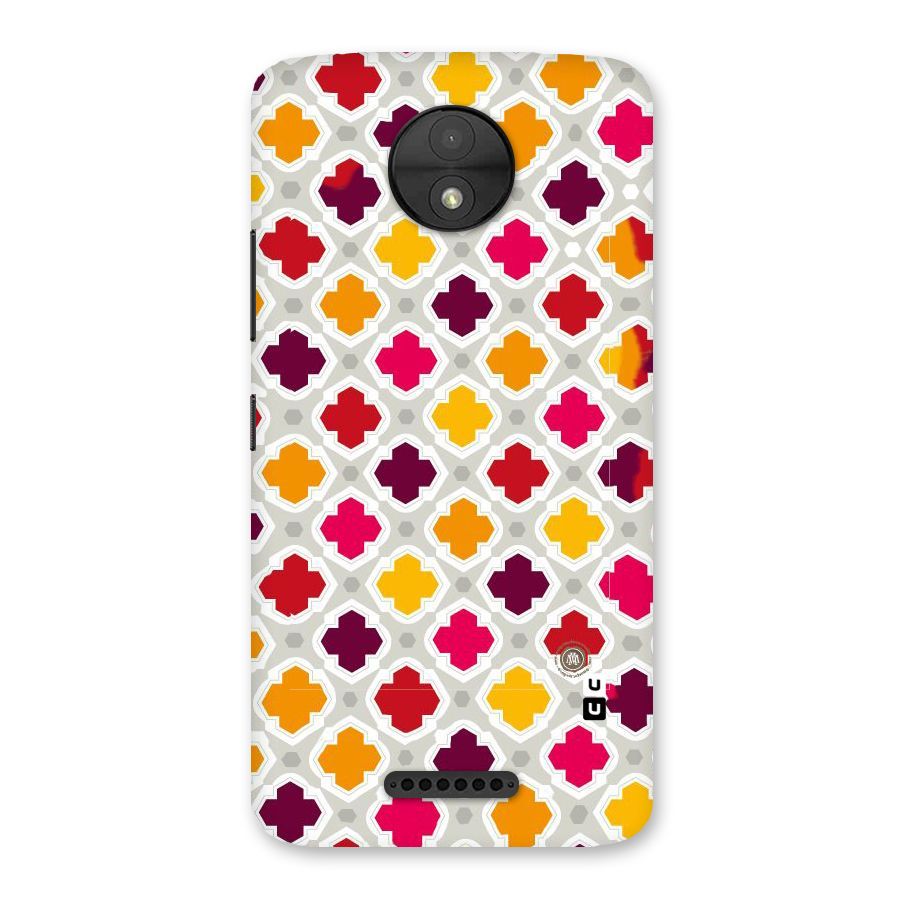 Bright Pattern Back Case for Moto C