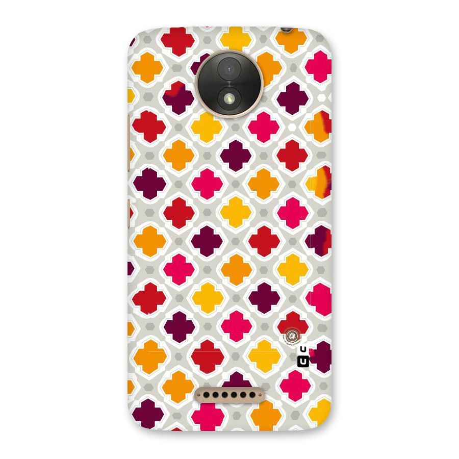 Bright Pattern Back Case for Moto C Plus