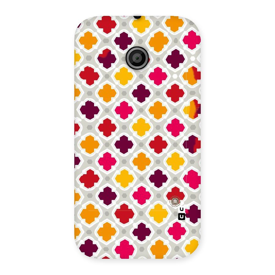 Bright Pattern Back Case for Moto E
