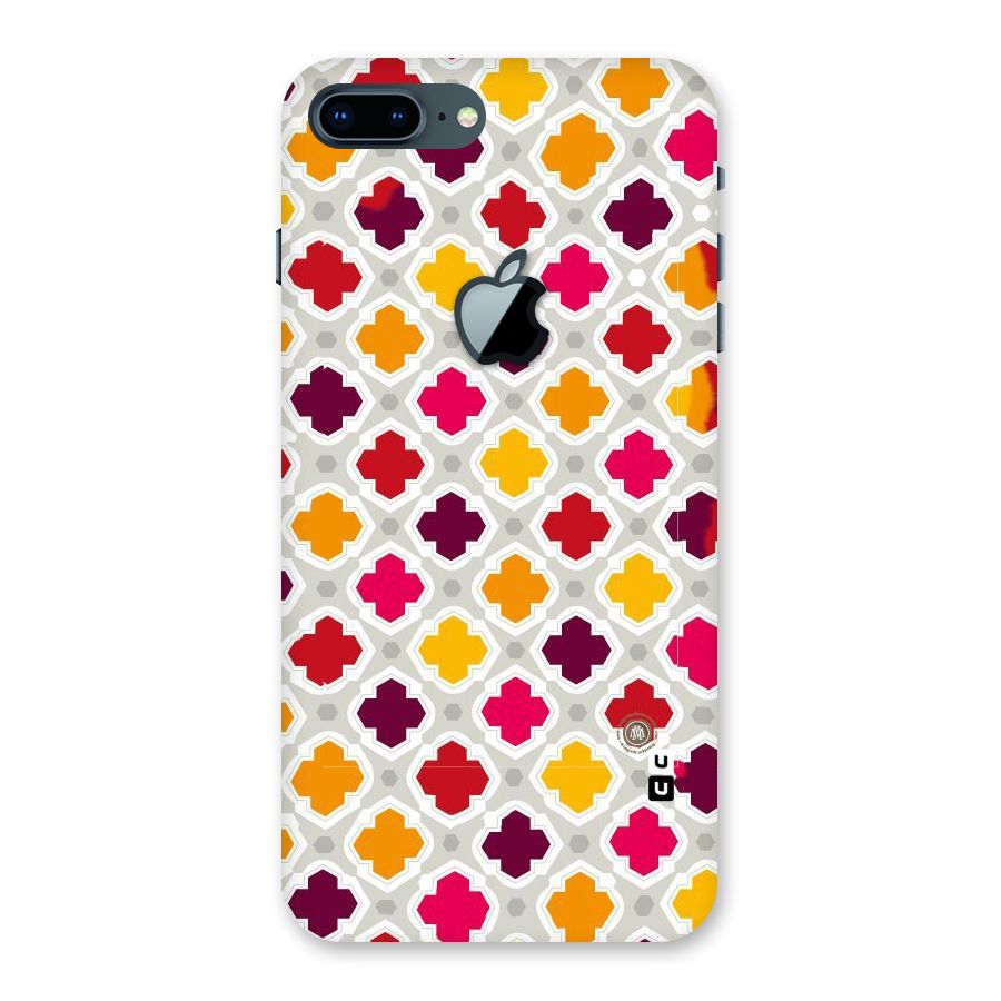 Bright Pattern Back Case for iPhone 7 Plus Apple Cut