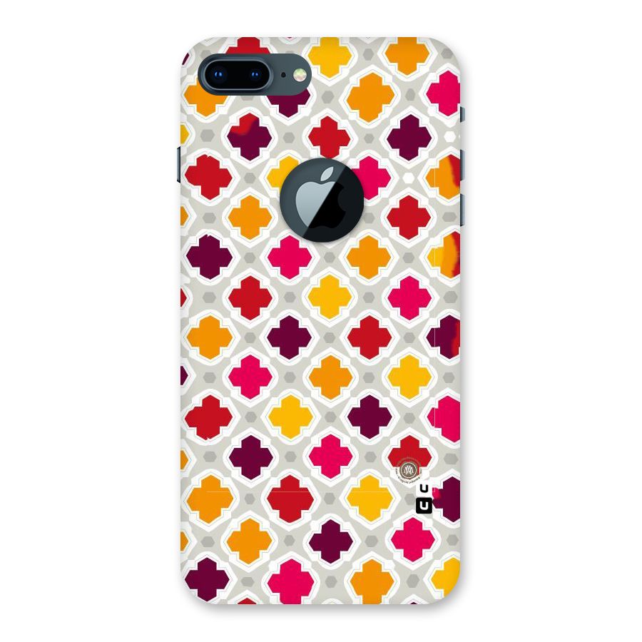 Bright Pattern Back Case for iPhone 7 Plus Logo Cut