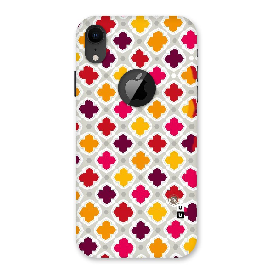Bright Pattern Back Case for iPhone XR Logo Cut