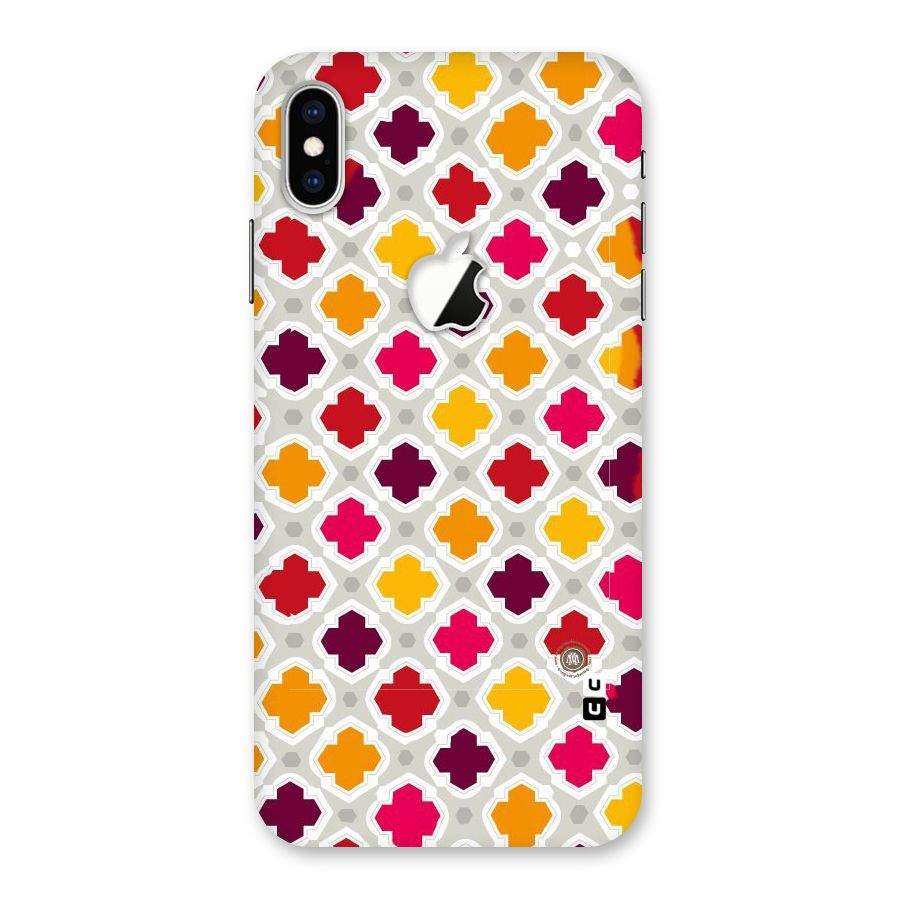 Bright Pattern Back Case for iPhone XS Max Apple Cut