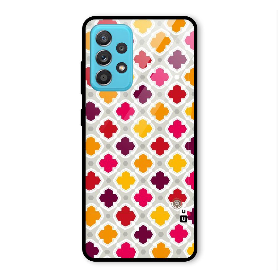 Bright Pattern Glass Back Case for Galaxy A52