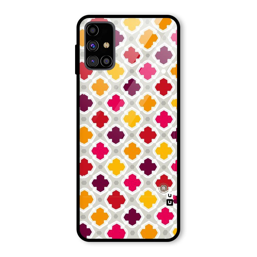 Bright Pattern Glass Back Case for Galaxy M31s