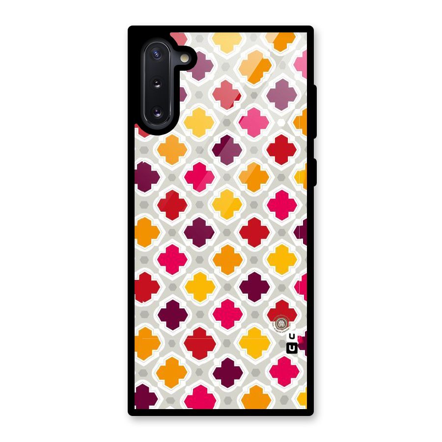 Bright Pattern Glass Back Case for Galaxy Note 10
