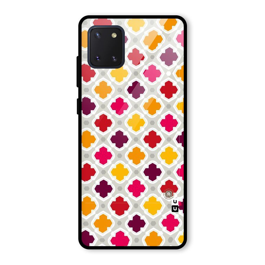 Bright Pattern Glass Back Case for Galaxy Note 10 Lite