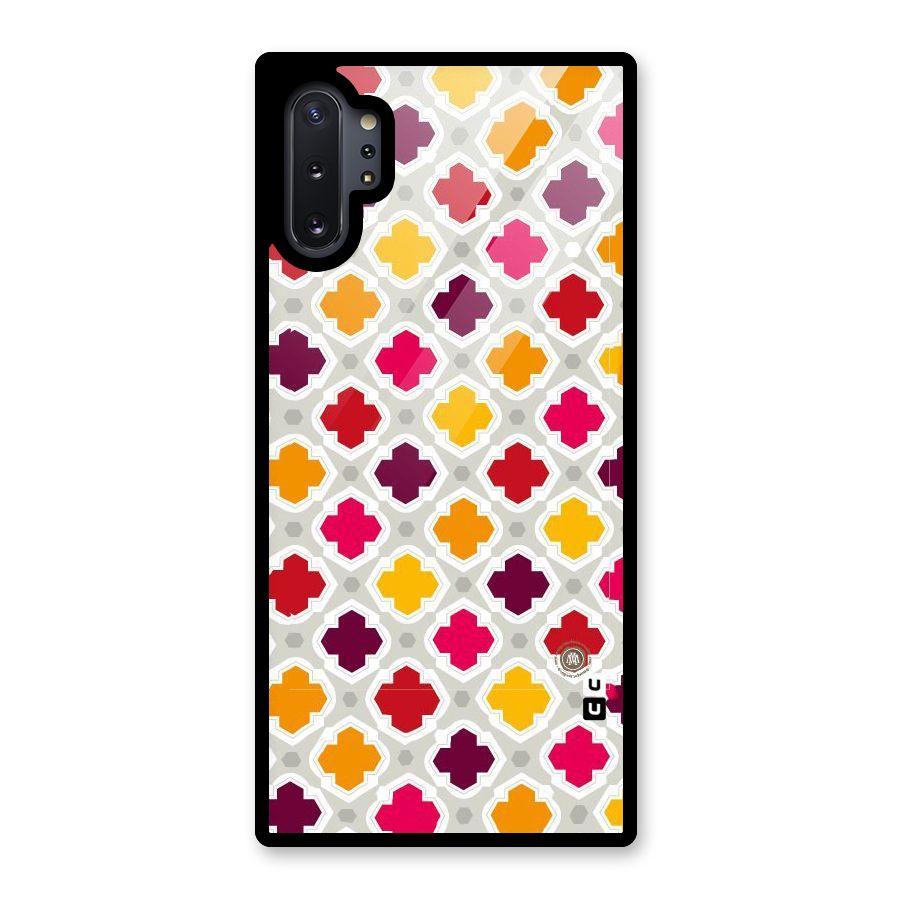 Bright Pattern Glass Back Case for Galaxy Note 10 Plus