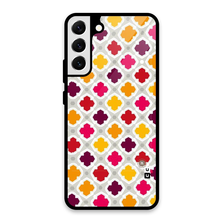 Bright Pattern Glass Back Case for Galaxy S22 Plus 5G