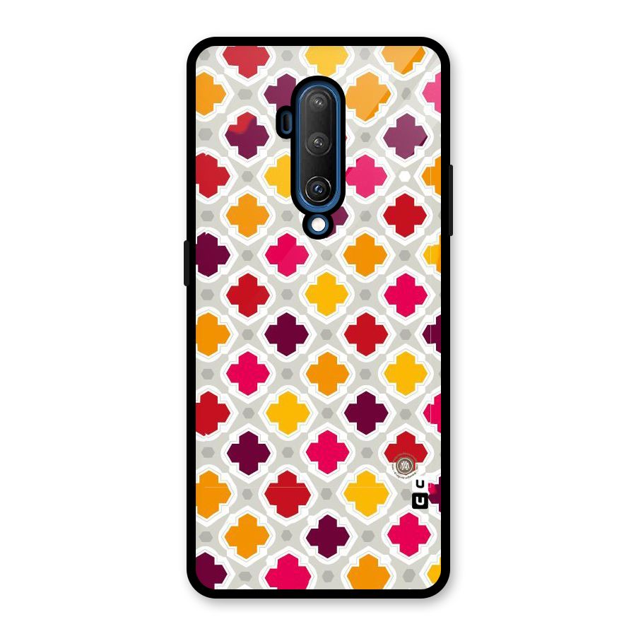 Bright Pattern Glass Back Case for OnePlus 7T Pro