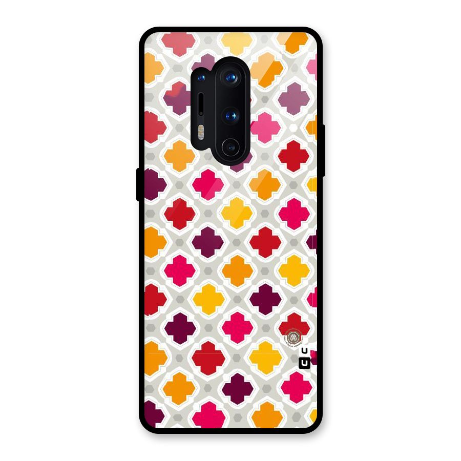 Bright Pattern Glass Back Case for OnePlus 8 Pro