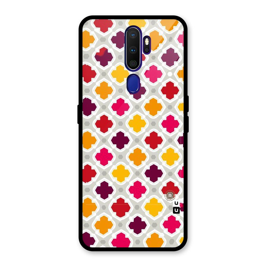 Bright Pattern Glass Back Case for Oppo A9 (2020)