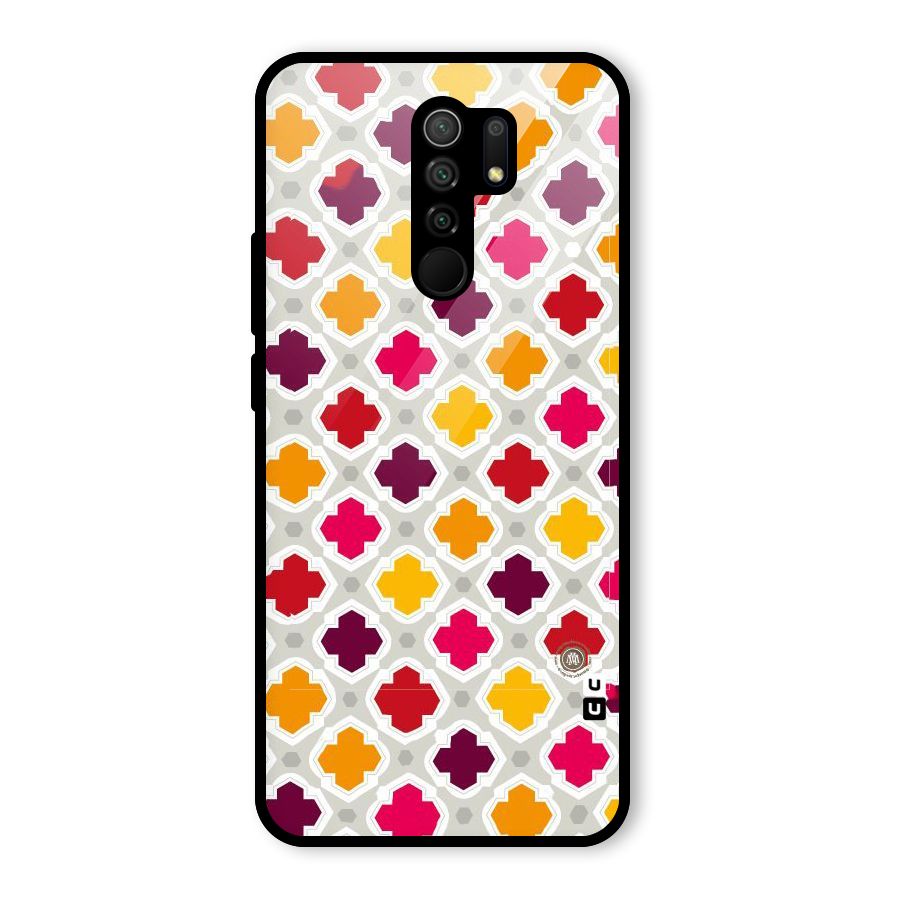 Bright Pattern Glass Back Case for Poco M2