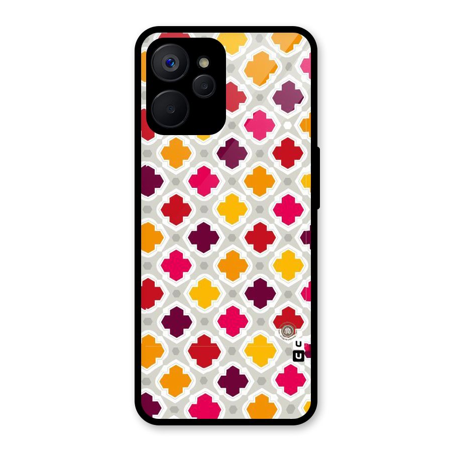 Bright Pattern Glass Back Case for Realme 9i 5G