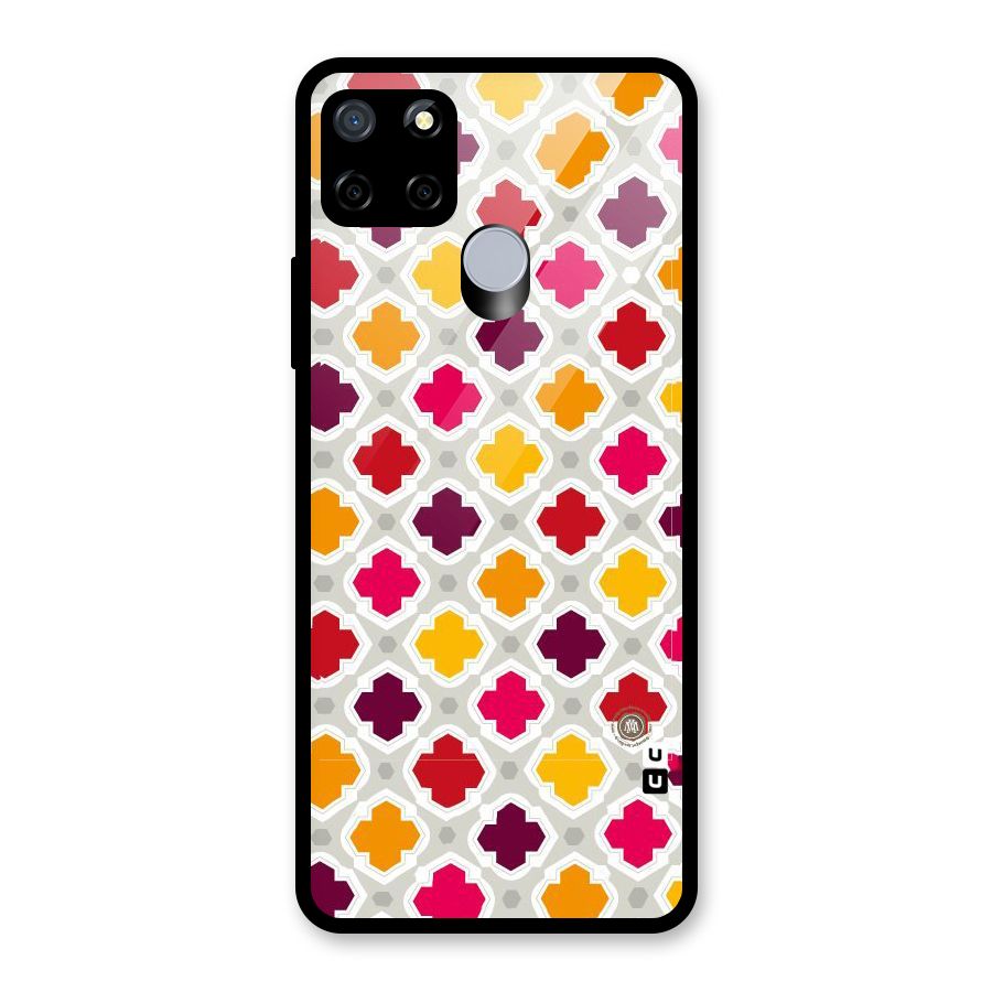Bright Pattern Glass Back Case for Realme C12