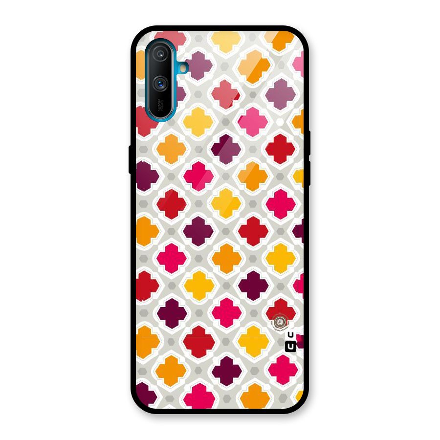 Bright Pattern Glass Back Case for Realme C3