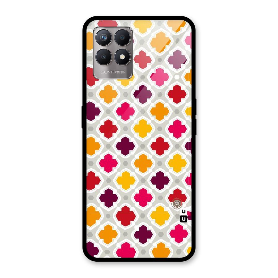 Bright Pattern Glass Back Case for Realme Narzo 50