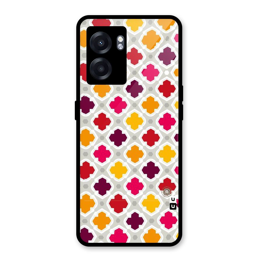 Bright Pattern Glass Back Case for Realme Narzo 50 5G