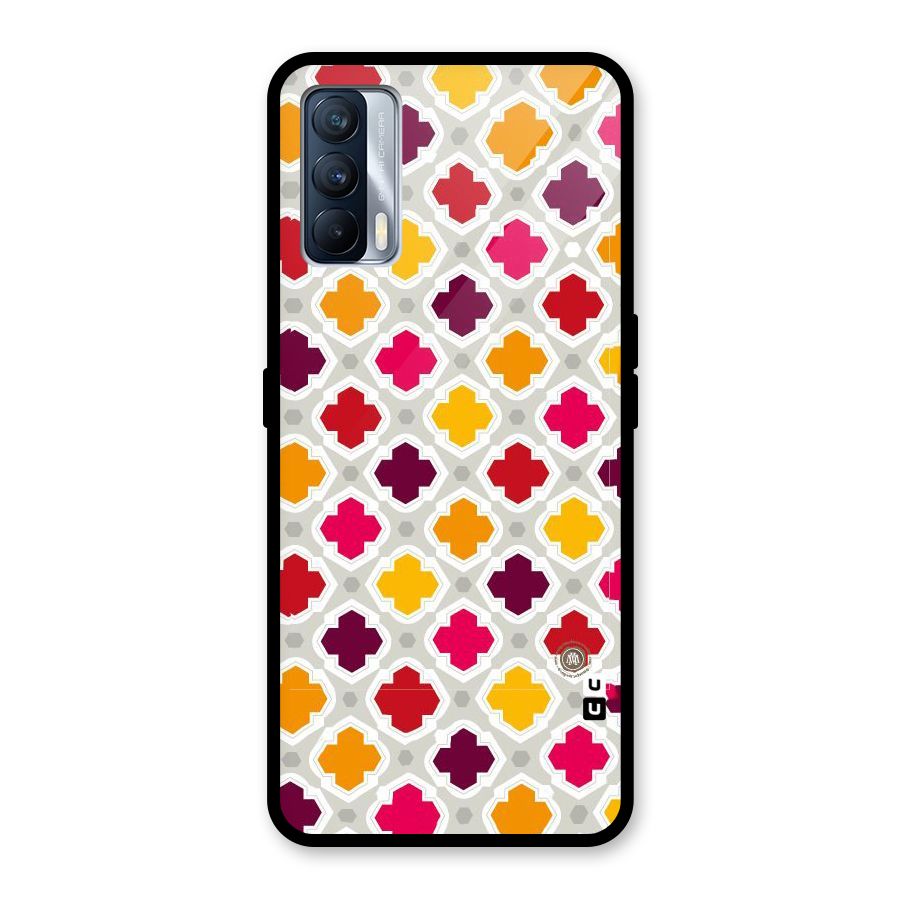 Bright Pattern Glass Back Case for Realme X7