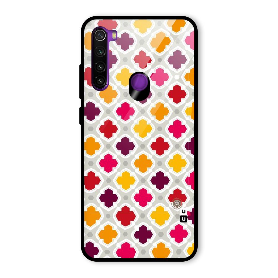 Bright Pattern Glass Back Case for Redmi Note 8