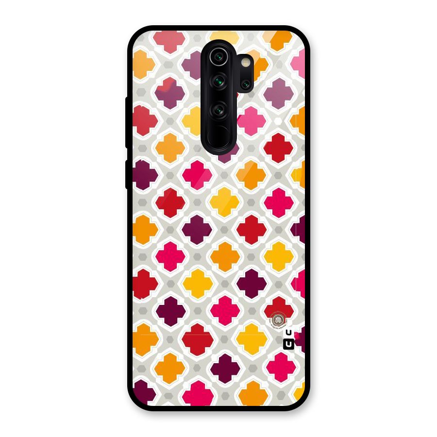 Bright Pattern Glass Back Case for Redmi Note 8 Pro