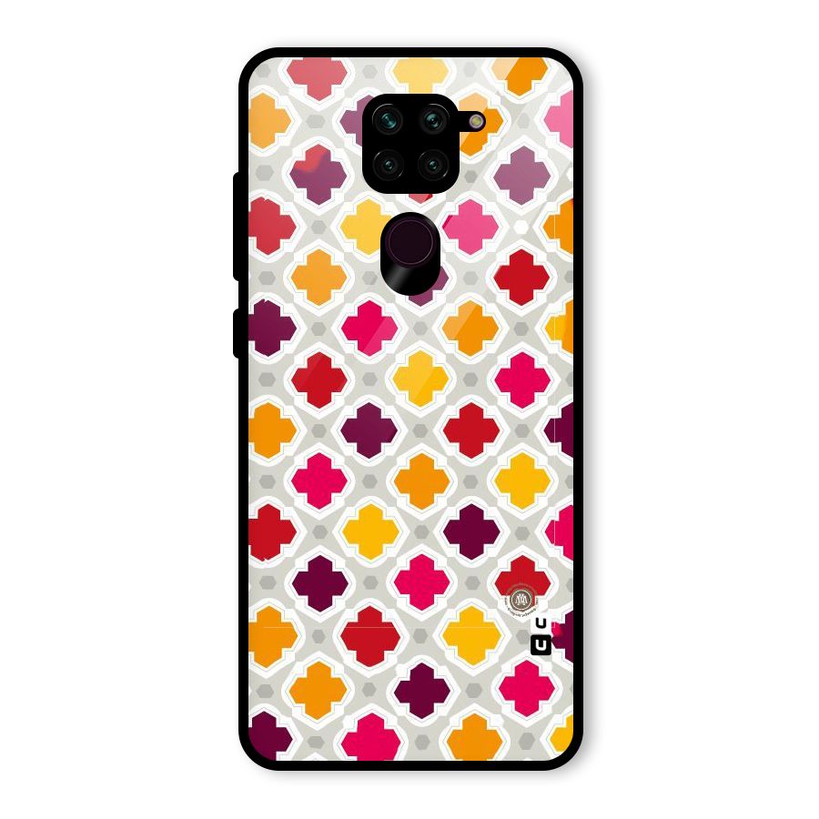 Bright Pattern Glass Back Case for Redmi Note 9