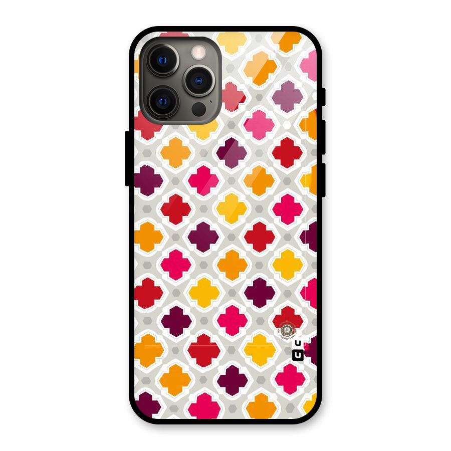 Bright Pattern Glass Back Case for iPhone 12 Pro Max