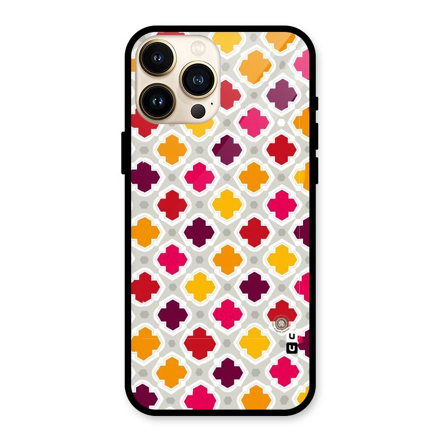 Bright Pattern Glass Back Case for iPhone 13 Pro Max