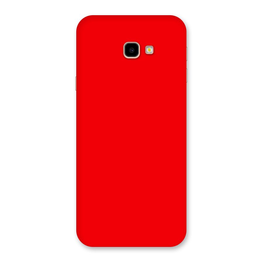 Bright Red Back Case for Galaxy J4 Plus