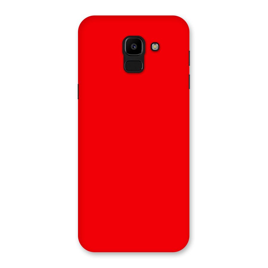 Bright Red Back Case for Galaxy J6