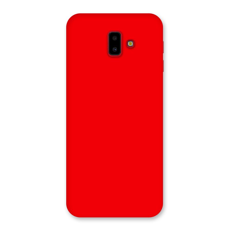 Bright Red Back Case for Galaxy J6 Plus