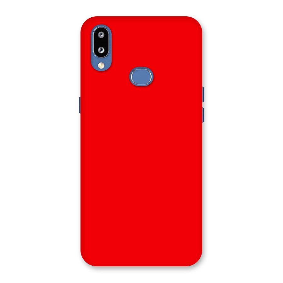 Bright Red Back Case for Galaxy M01s