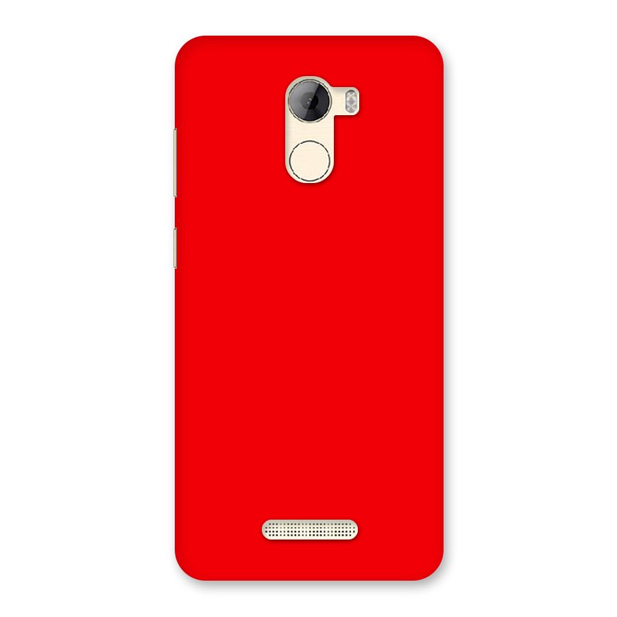 Bright Red Back Case for Gionee A1 LIte