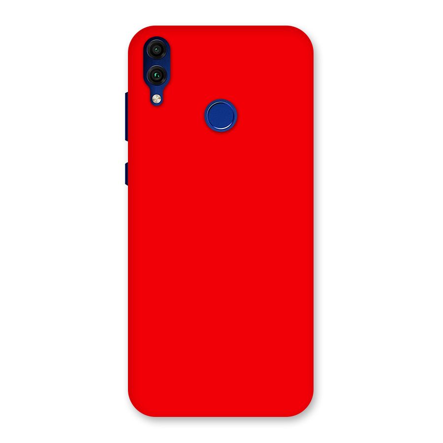 Bright Red Back Case for Honor 8C