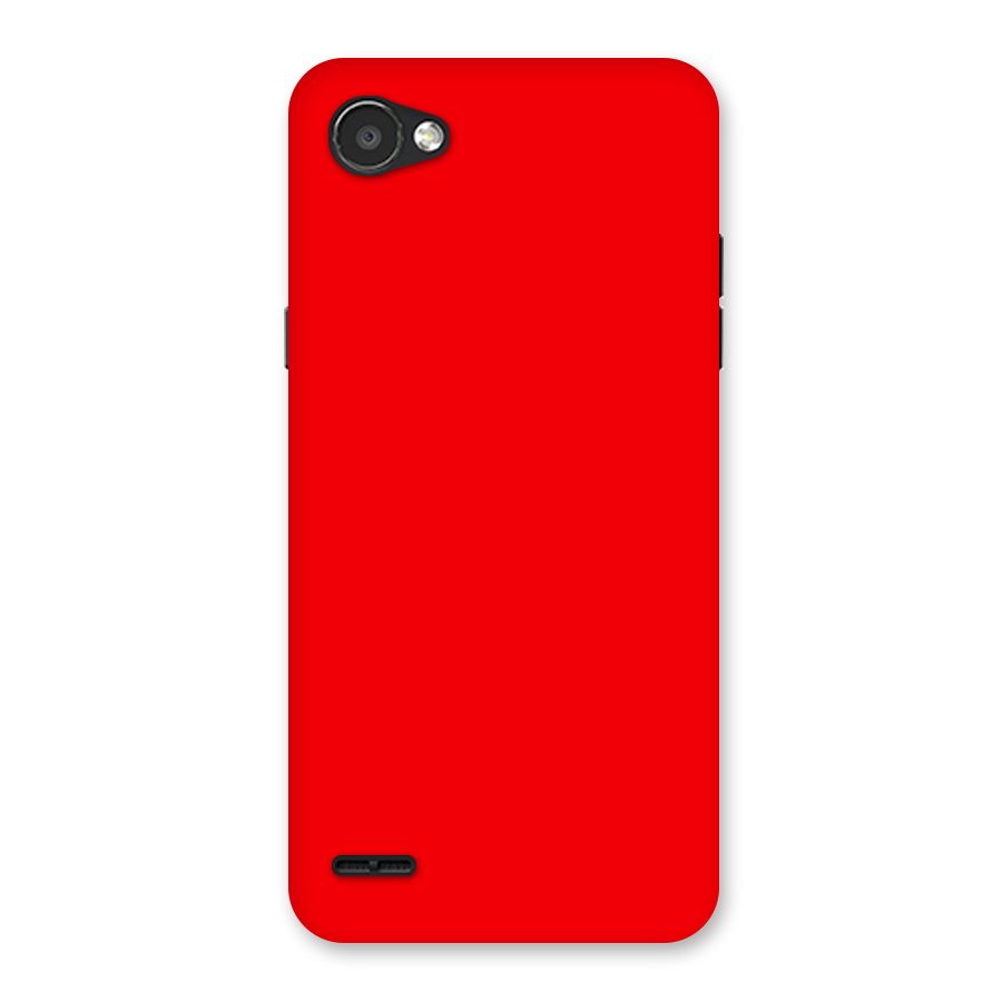 Bright Red Back Case for LG Q6
