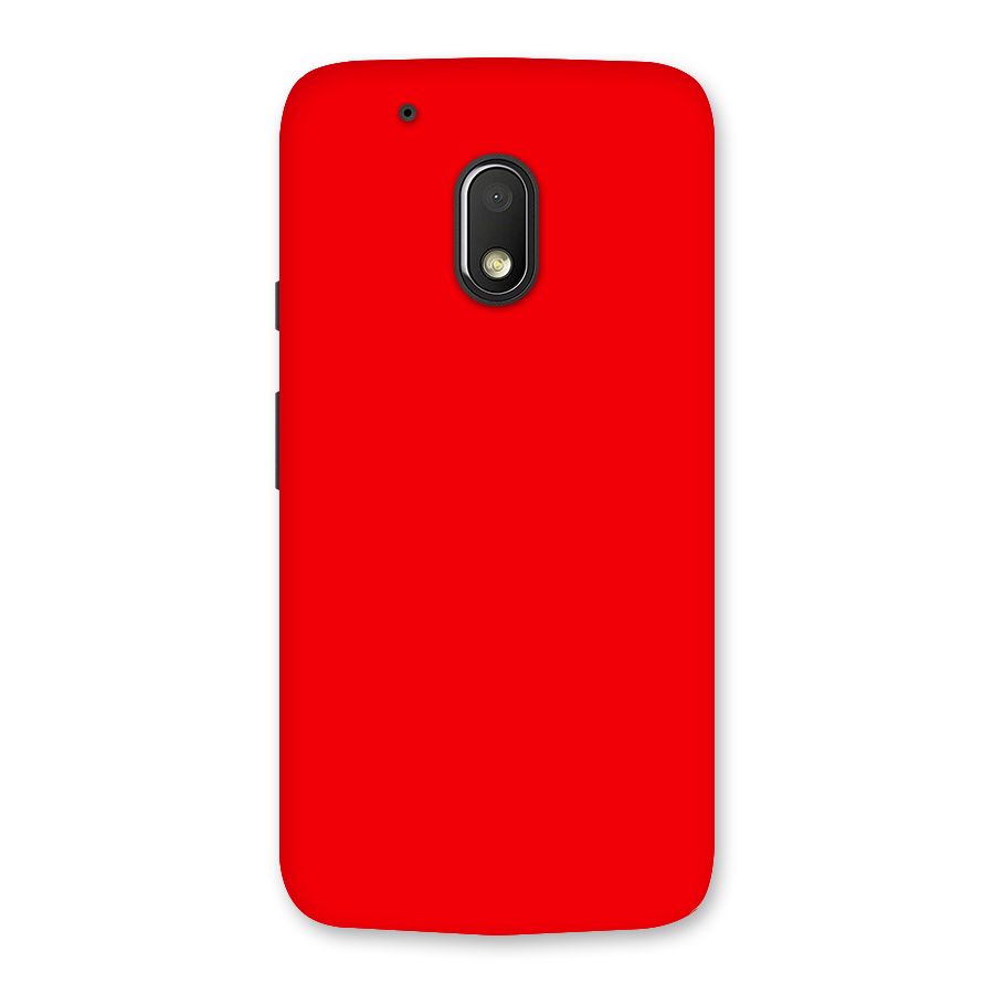Bright Red Back Case for Moto G4 Play