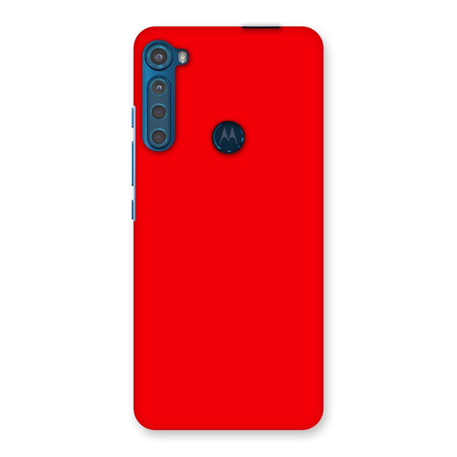 Bright Red Back Case for Motorola One Fusion Plus