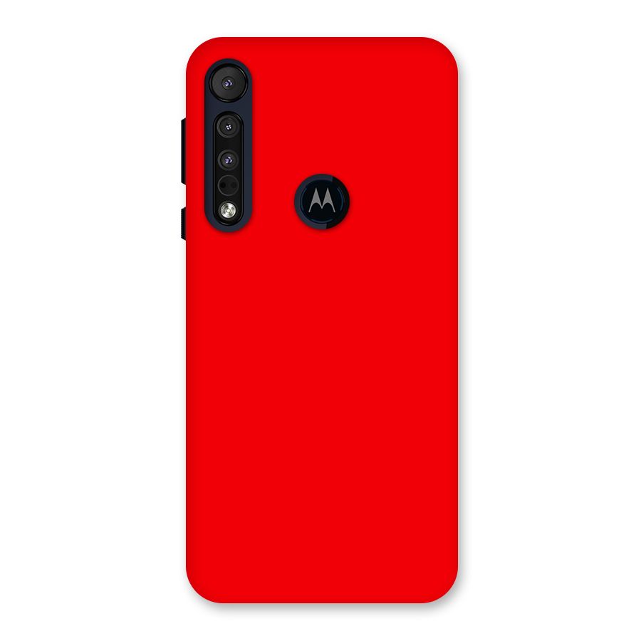 Bright Red Back Case for Motorola One Macro