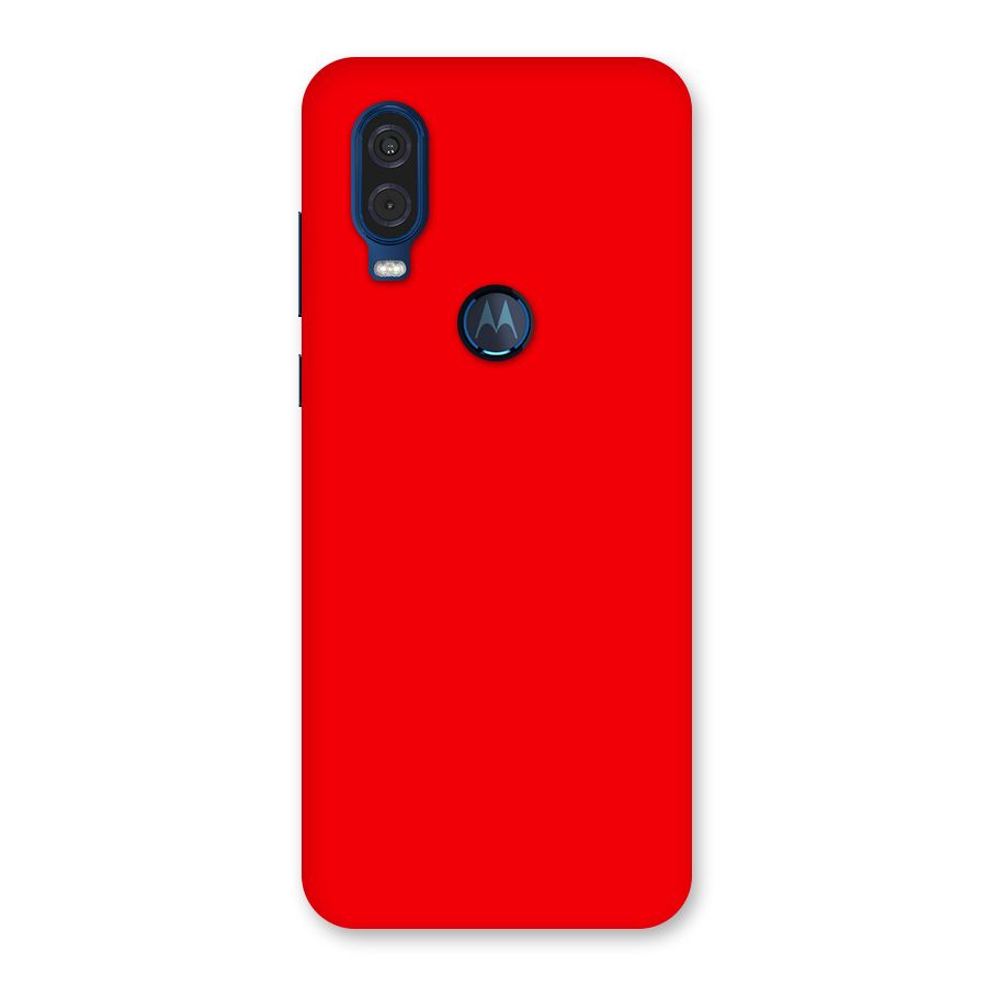 Bright Red Back Case for Motorola One Vision