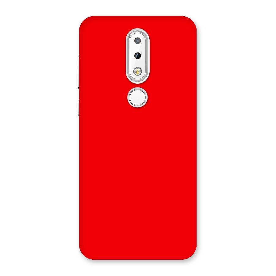 Bright Red Back Case for Nokia 6.1 Plus