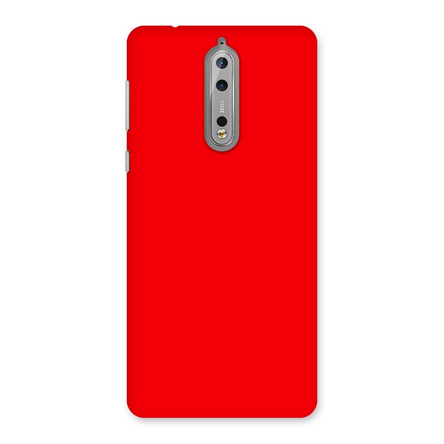 Bright Red Back Case for Nokia 8