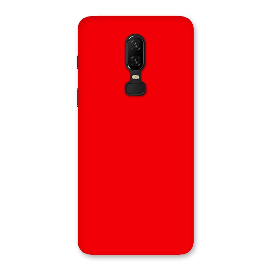 Bright Red Back Case for OnePlus 6