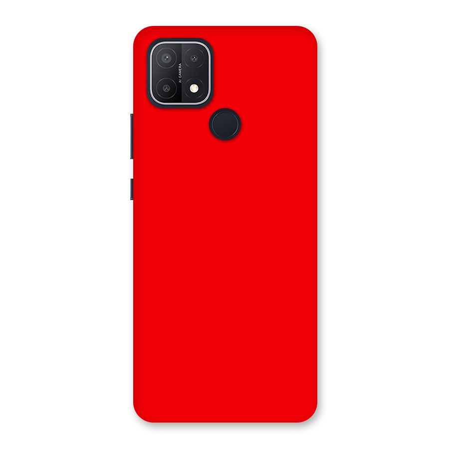 Bright Red Back Case for Oppo A15s