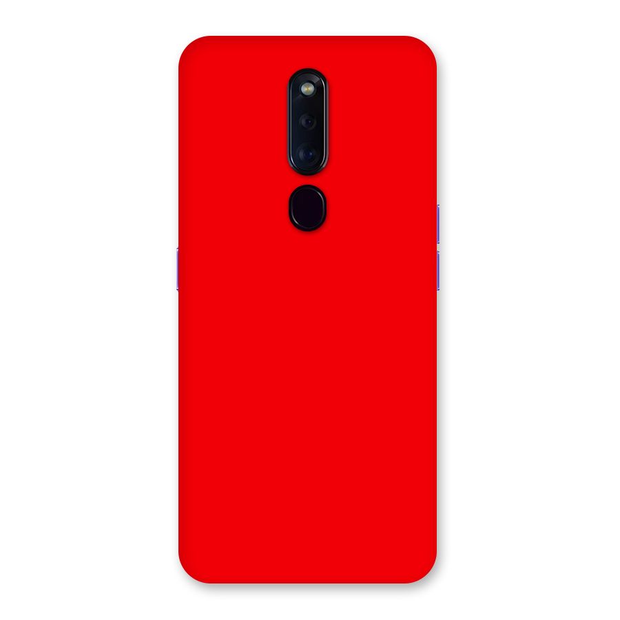Bright Red Back Case for Oppo F11 Pro