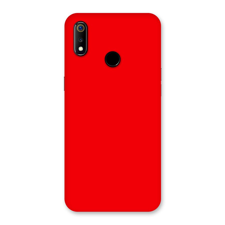 Bright Red Back Case for Realme 3