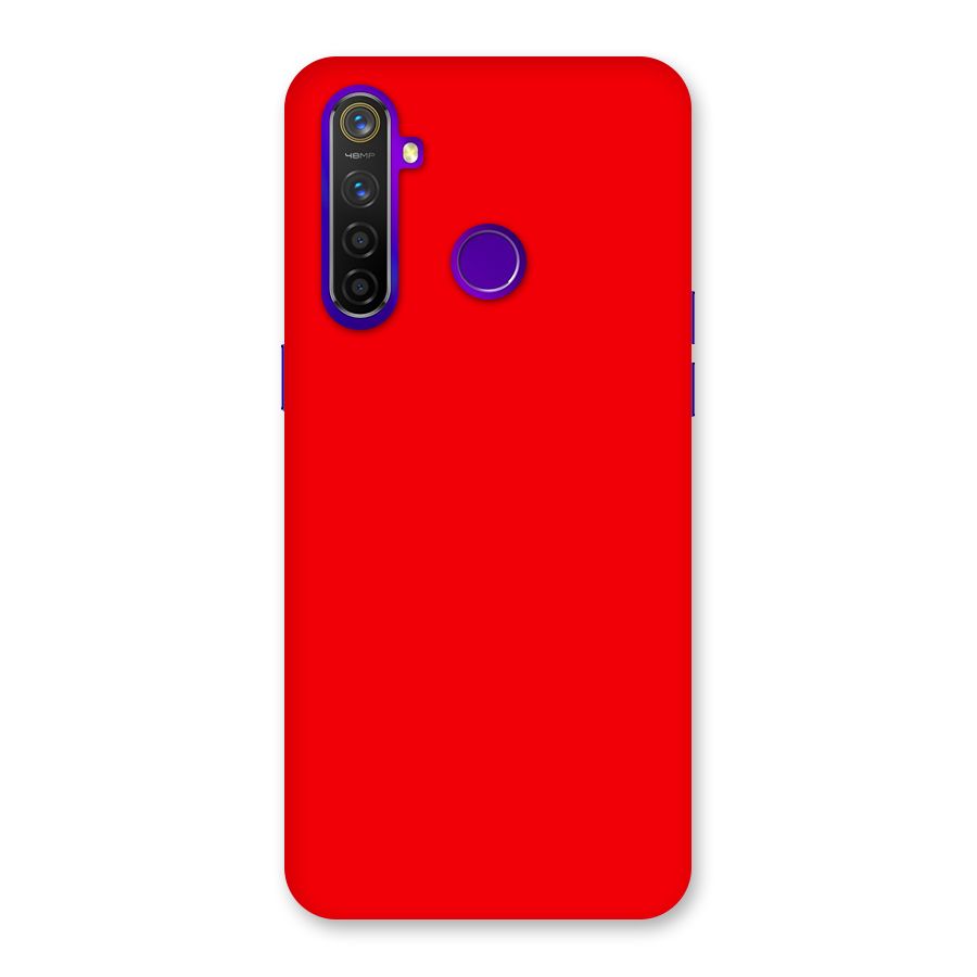 Bright Red Back Case for Realme 5 Pro