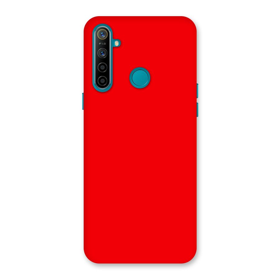 Bright Red Back Case for Realme 5i