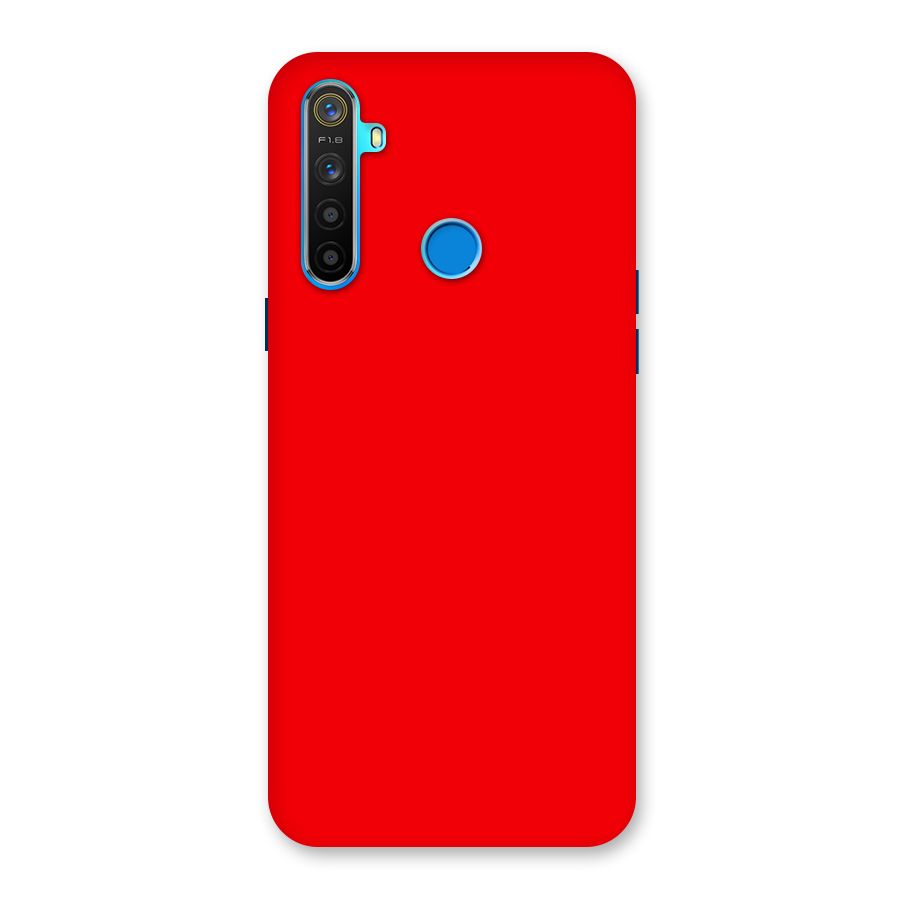 Bright Red Back Case for Realme 5s